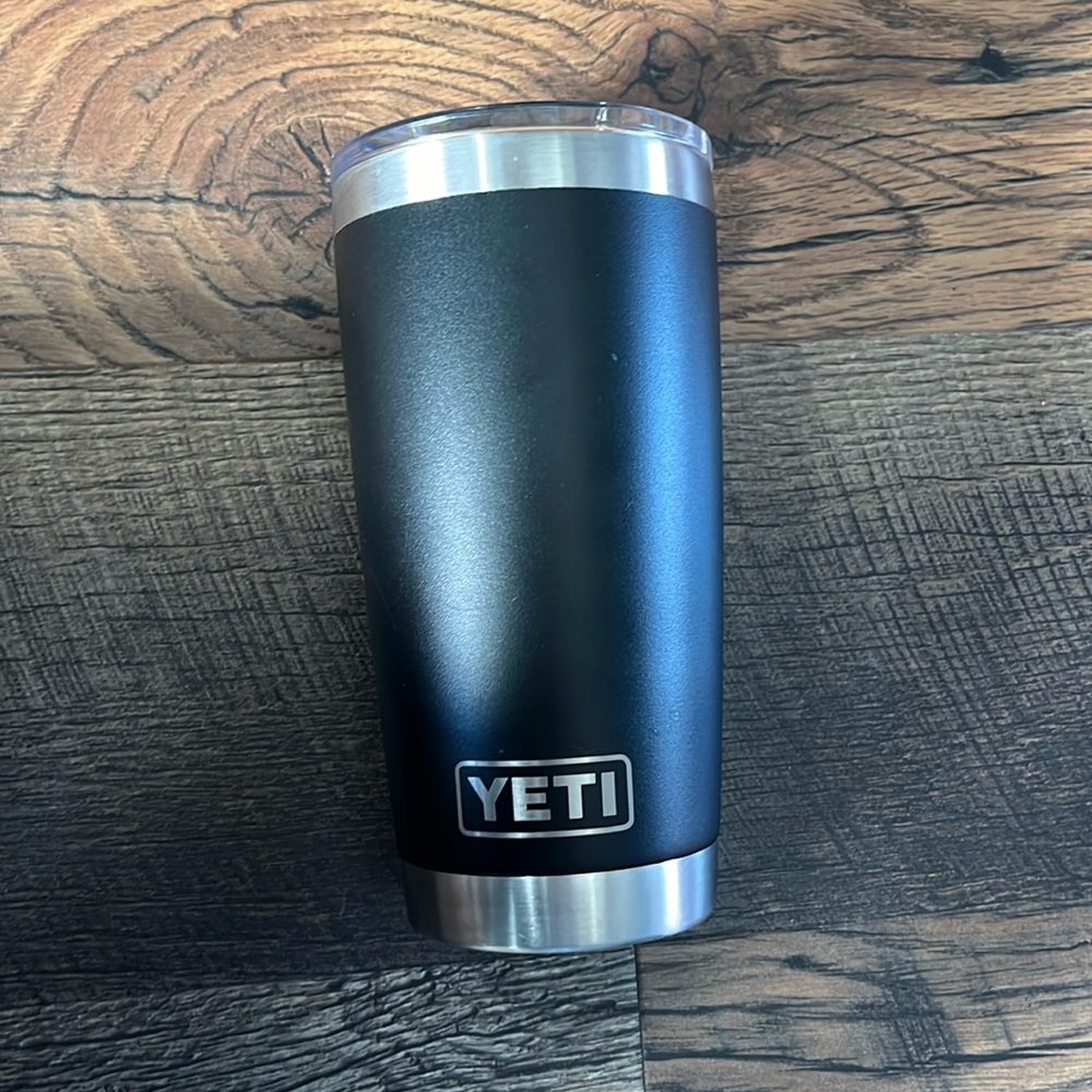 16oz black Yeti tumbler